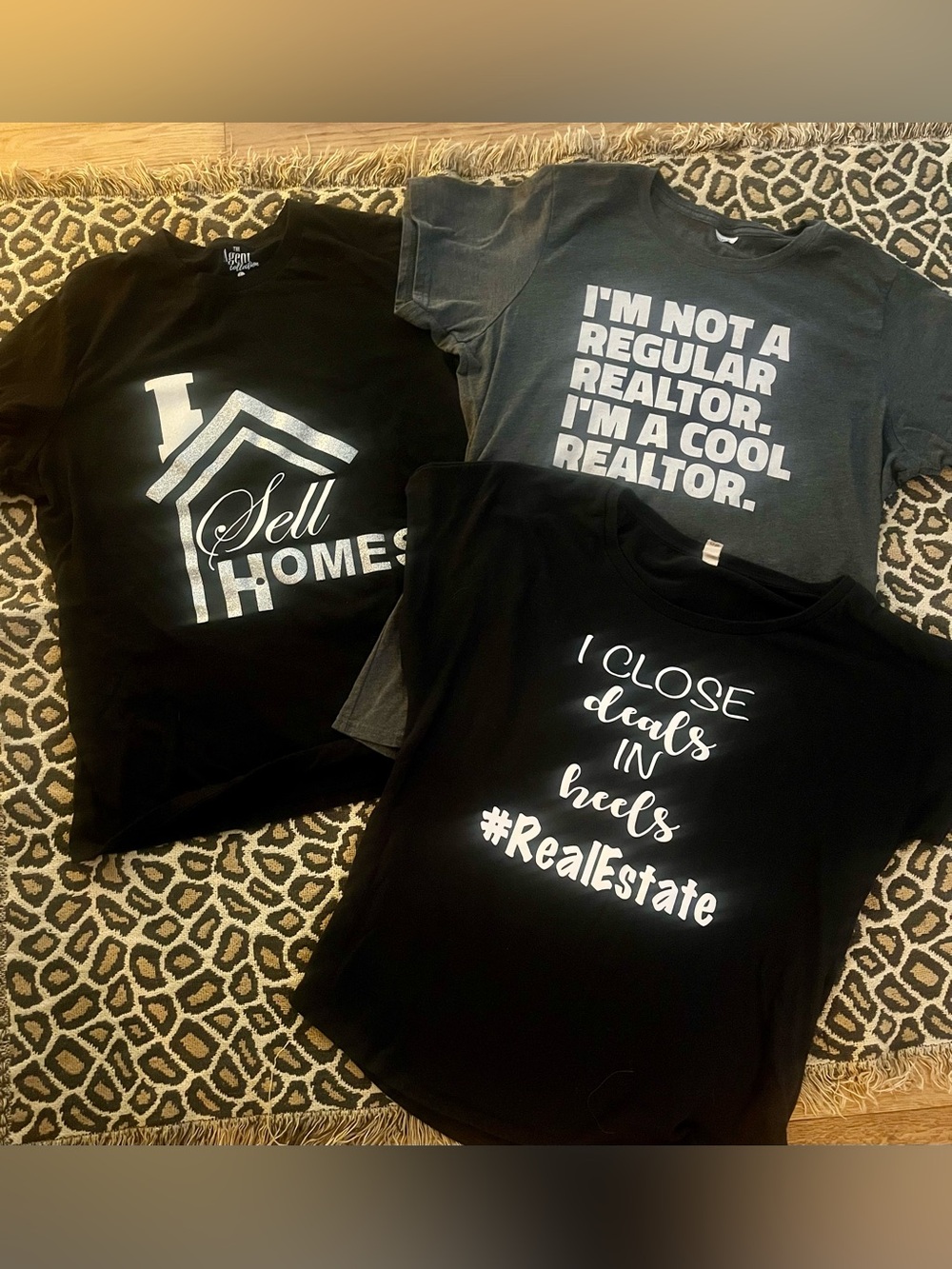 3 Ladies Humorous REALTOR TShirts Sz Lg